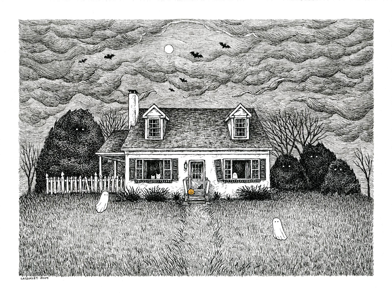 Laurie A. Conley works in pen and ink, creating book illustrations and gent...